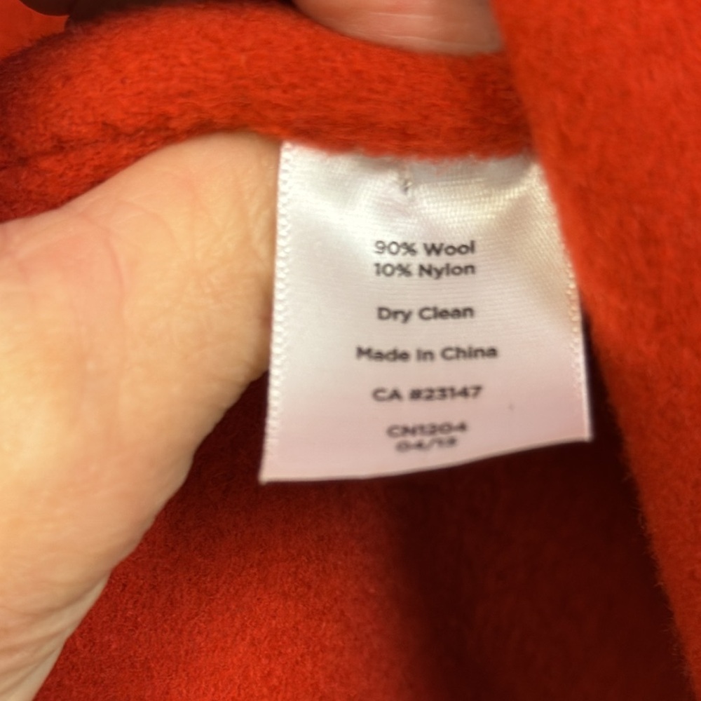 Plus size Talbots red short coat - Picture 6 of 6